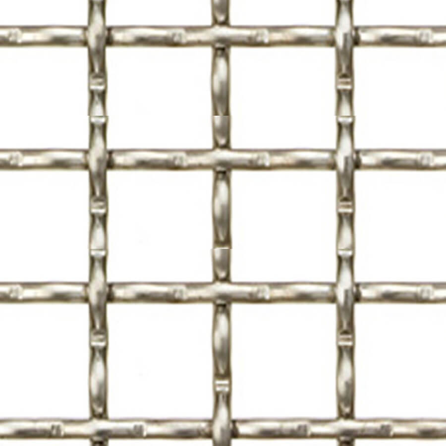 ステンレス クリンプ金網 網目：30mm 開孔率：85% 線径：2.5mm