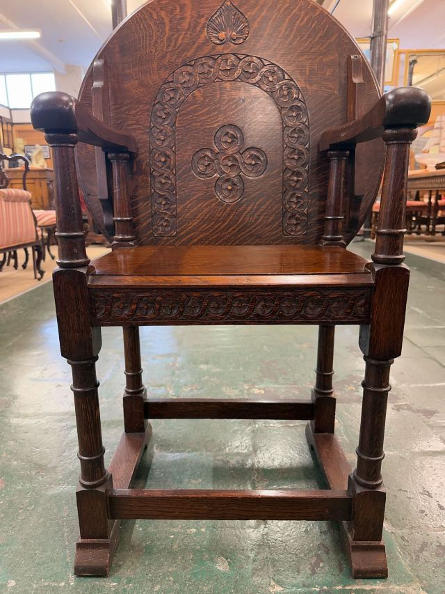 イギリス 1920年代 オーク モンクスチェア