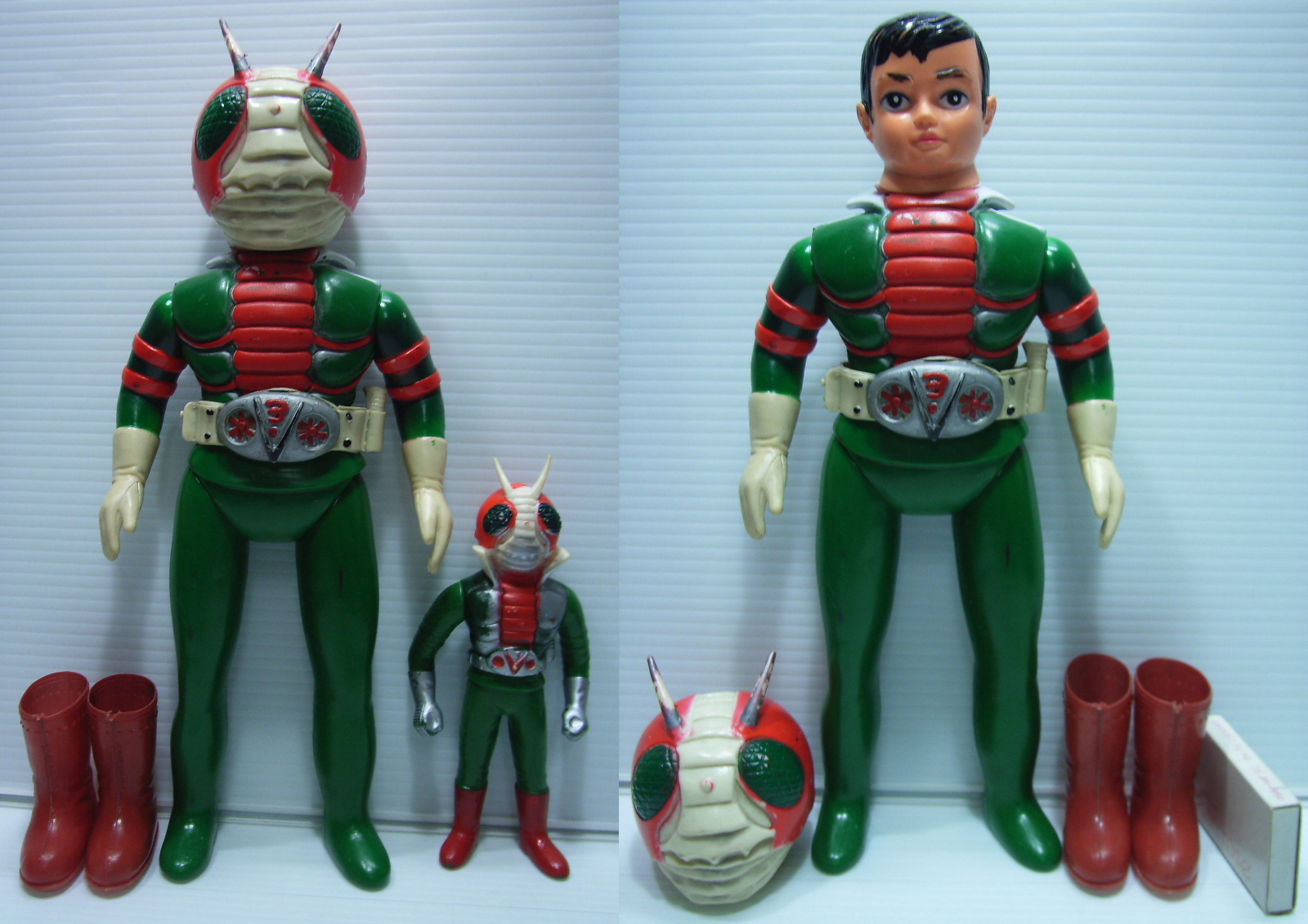 希少 仮面ライダーV3 ミニソフビ ポピー 昭和レトロ ソフビ 人形 希少