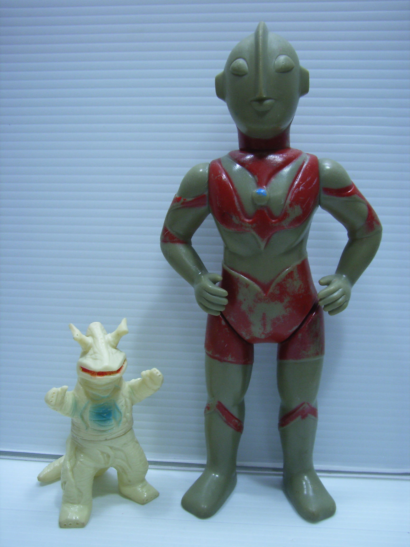 当時もの ブルマァク ツインテール ソフビ ビンテージ 怪獣 落書き補修