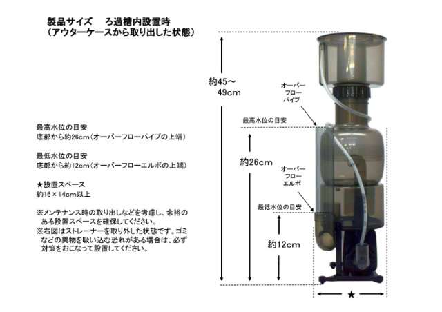 カミハタ 海道達磨プロテインスキマー アクアテイラーズ オンライン