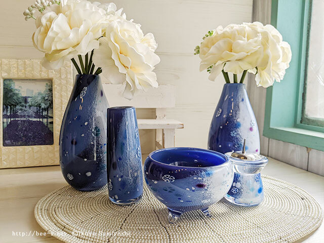 モダン仏具 RURI（DEEPBLUE）3点セット～7点セット ブルーの仏具 神秘