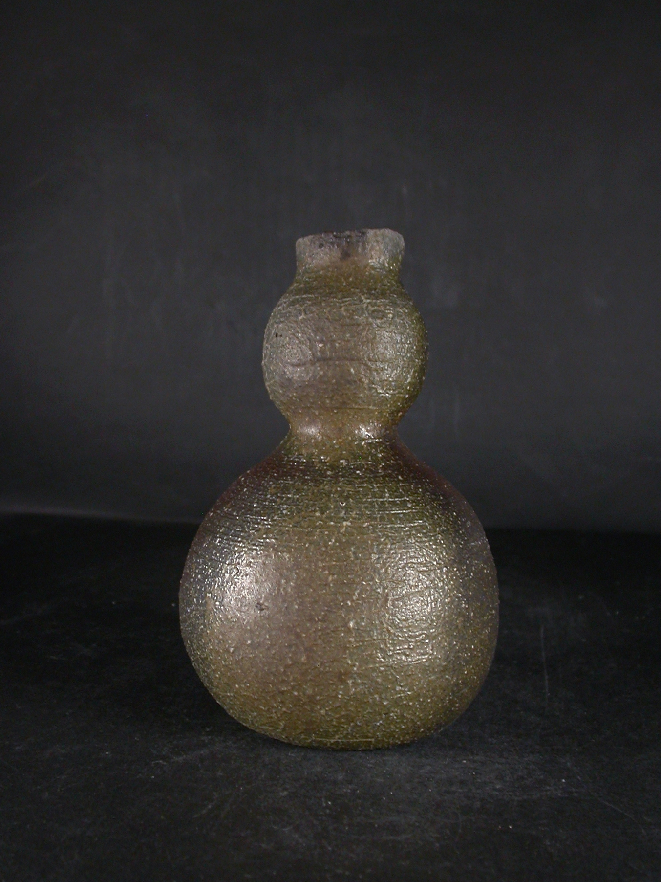 備前焼 登窯 備前焼中堅作家 渋田 寿昭 緋襷・黄ゴマ瓢徳利1 備前焼卸