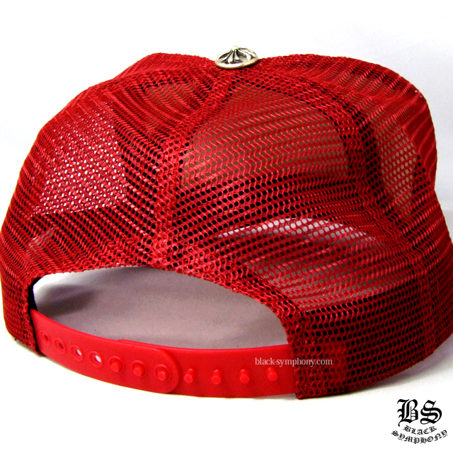 クロムハーツトラッカーキャップCHレッドホワイト|クロムハーツ通販