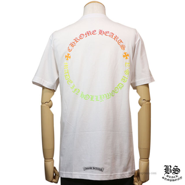 クロムハーツTシャツサークルロゴマルチカラーホワイト|クロムハーツ