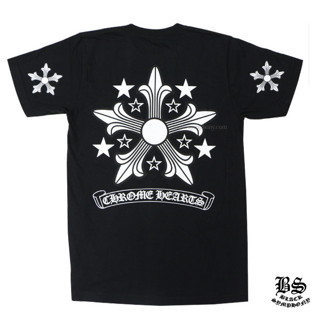 クロムハーツメンズハーフスリーブポケットTシャツスクロールラベル