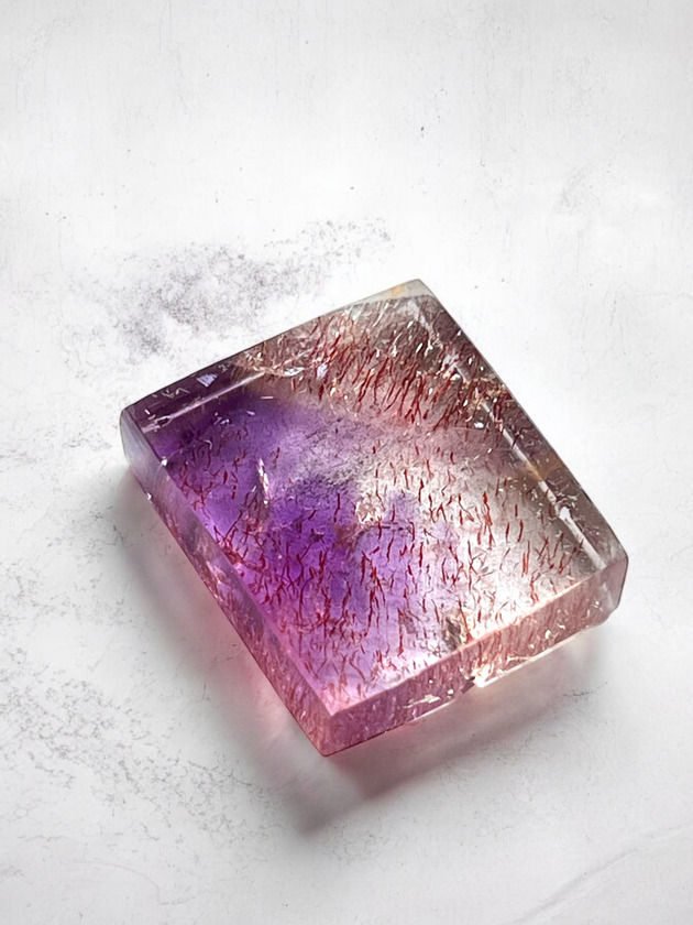 超レア♤ホランド鉱星状インクルージョン入り研磨済み水晶 3セット