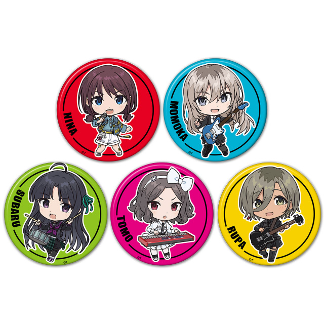 アニメ「ガールズバンドクライ」 缶バッジ5個セット トゲナシトゲアリ