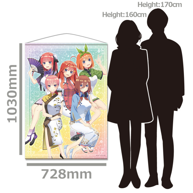 五等分の花嫁∬ B1タペストリー［一花&二乃&三玖&四葉&五月］【描き