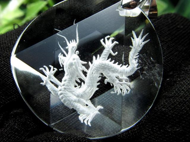 Yamaguchi Jr（ 天然サーペンティン 龍神ペンダント（岫玉石