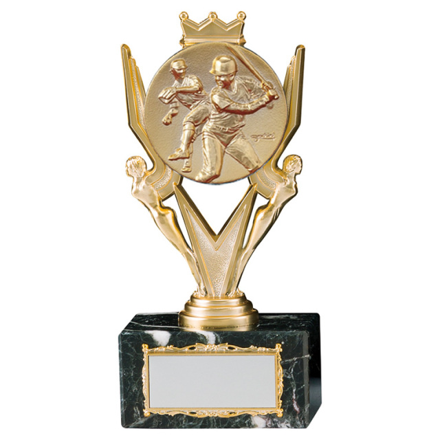 野球専用表彰記念トロフィー 野球メダル付樹脂製トロフィー BV-4419