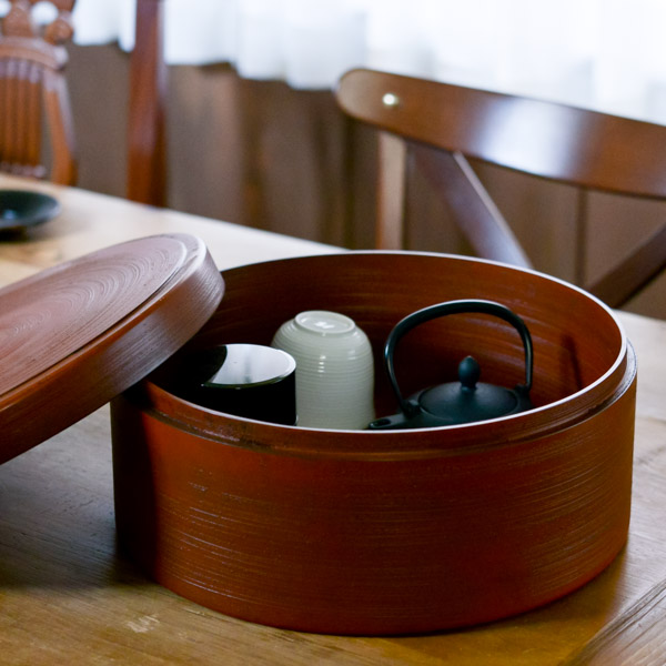 送料無料】 茶櫃 刷毛錆 根来 11号 / 茶びつ 茶道具 お茶 入れ物