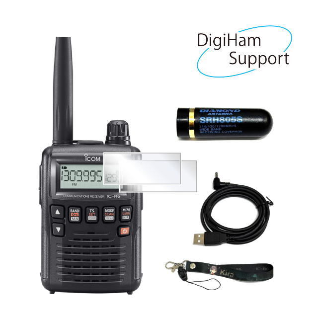 購入特典付】アイコム IC-R6 ブラック エアバンドスペシャル+