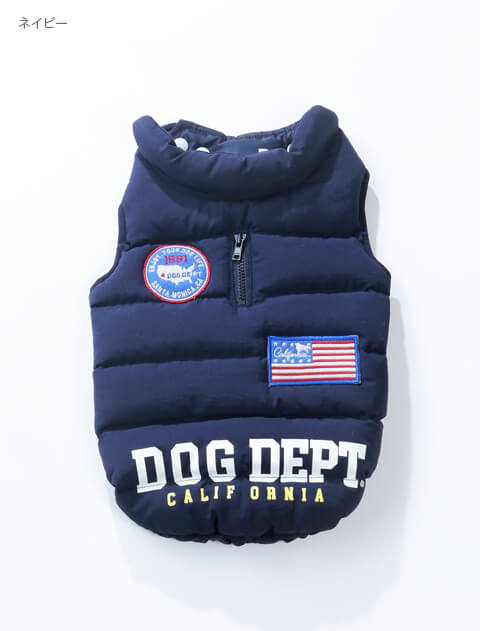 新作☆DOG DEPT クラシックロゴ エアーダウン☆S 【公式通販】