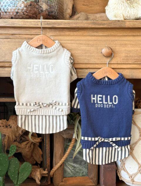 犬服 / ドッグウェア】ドッキングニットレイヤー / DOG DEPT