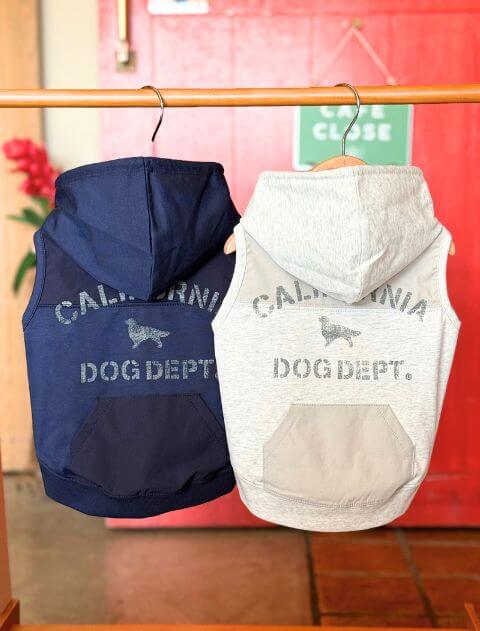 犬服 / ドッグウェア】切り替えボタンパーカー / DOG DEPT