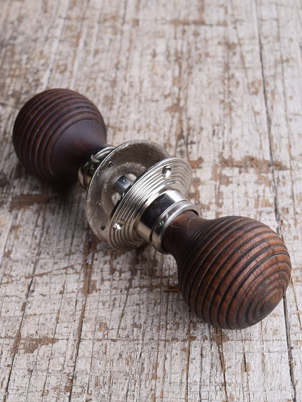 イギリス アンティーク 木製 ドアノブ 建具金物 握り玉 12626