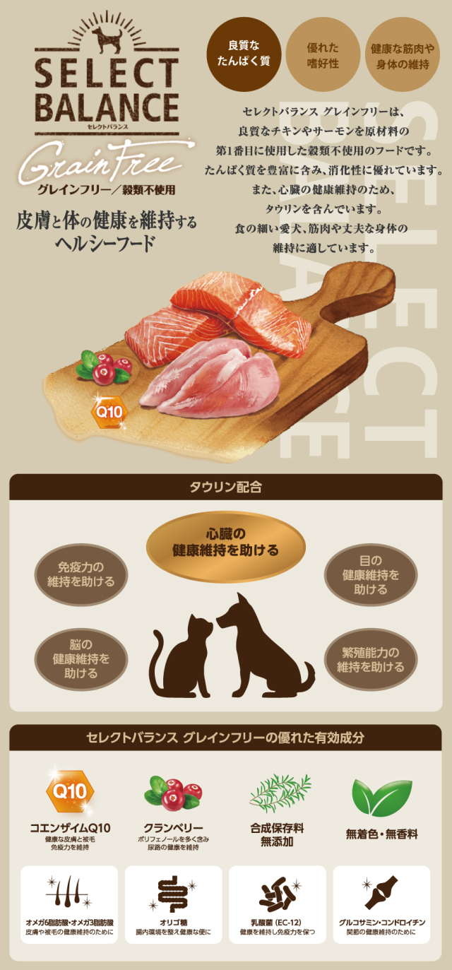 セレクトバランス グレインフリー アダルト サーモン 小粒 6kg