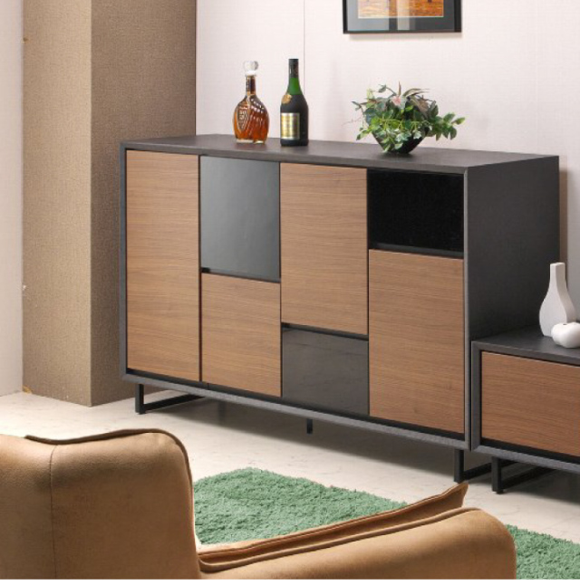 リビングボード 幅140 サイドボード 140 キャビネット リビングボード