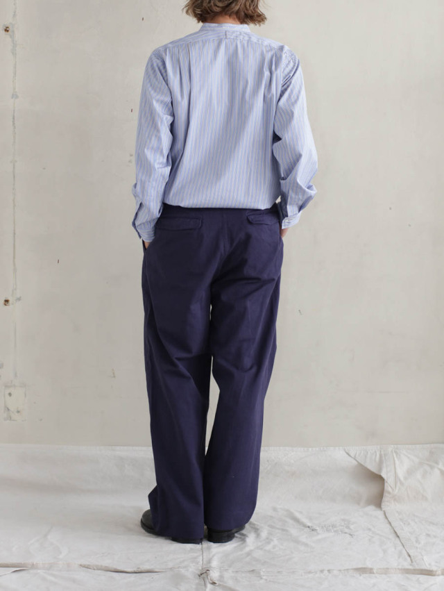 OUTIL ウティ｜pantalon macau チノパンツ dark blue
