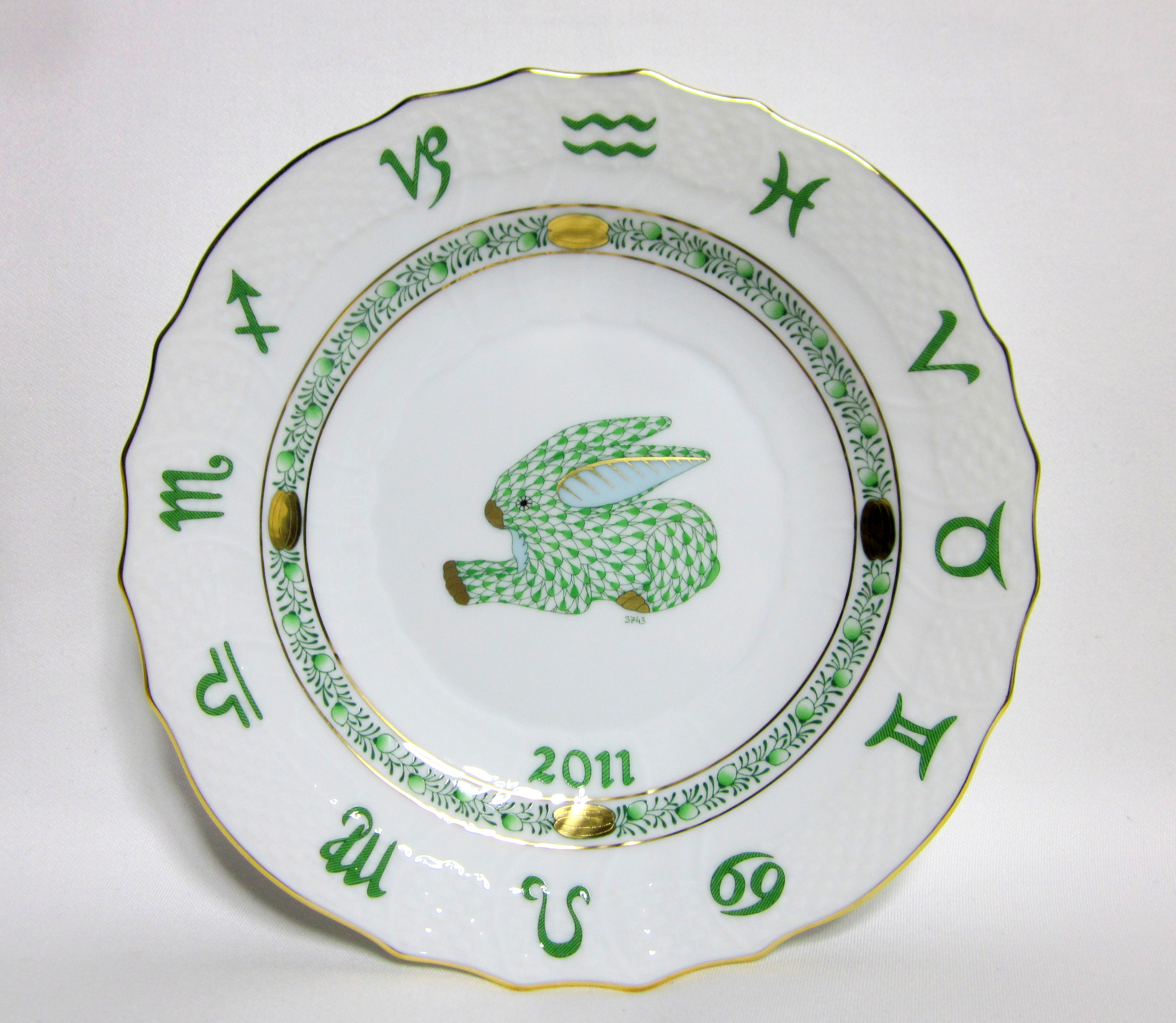 HEREND ヘレンド イヤープレート 干支 飾り皿 5枚まとめR7112317