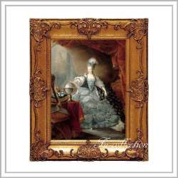 fu-collection】 ヨーロッパ名画 ロココ調 ゴールドダブルフレーム