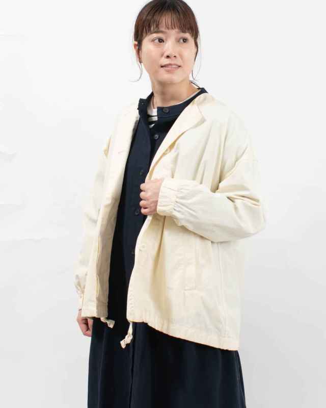 SO[ ] ノーカラーブルゾン｜ナチュラルファッション・ナチュラル服の通販