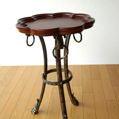 サイドテーブル アンティーク おしゃれ エレガント 高さ60cm 玄関 花台