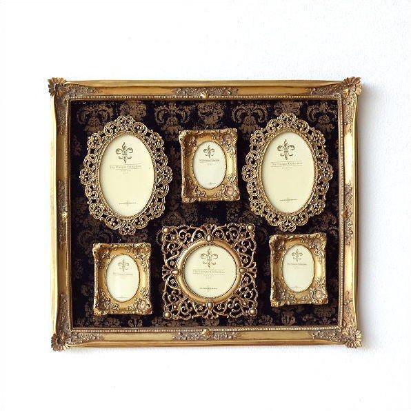 おしゃれ アンティーク 絵画 重厚な額縁付き