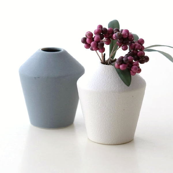 花瓶 壺型 つぼ 陶器 和風 花器 一輪挿し 焼き物 工芸品 茶 ブラウン