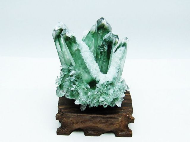 パワーストーン 天然石 緑水晶 グリーンクォーツ クラスター[T802-5366]