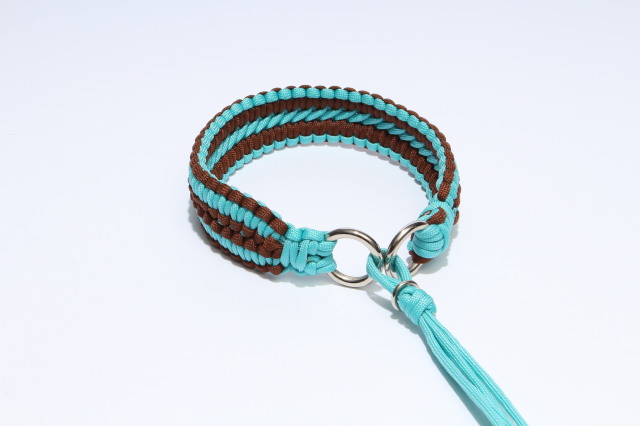 パラコード首輪 ダブル編みハーフチョークタイプ