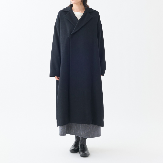 カシミヤショートビーバーロングコート無地 KATO` GRANDMA MAMA DAUGHTER