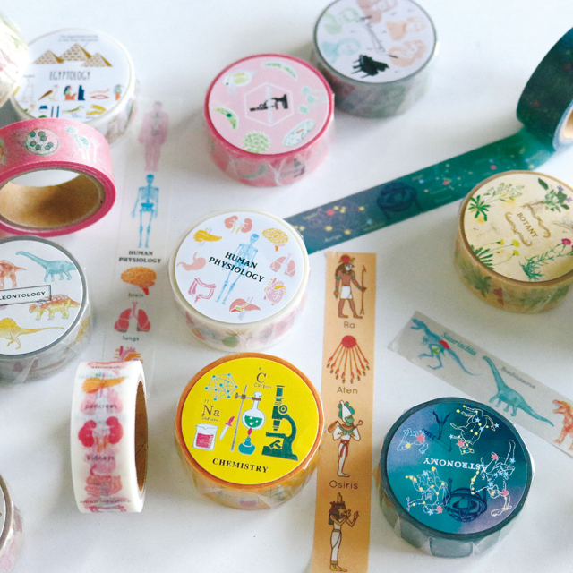 PET 时光印记邮票4cm×5m ダイカット 海外マスキングテープ　スタンプ マスキングテープ・PETテープ | 海外文具と古本 まよなかヌーク