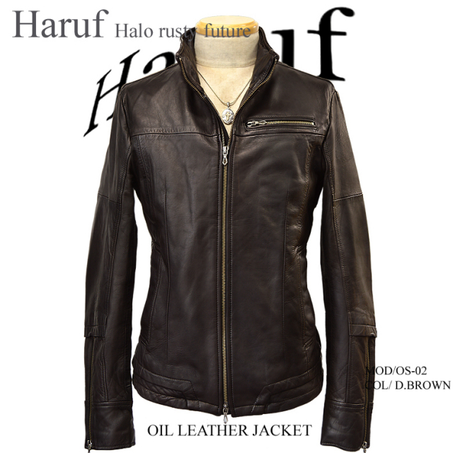 本革 レザージャケット OS2DBR 革ジャン ライダースジャケット