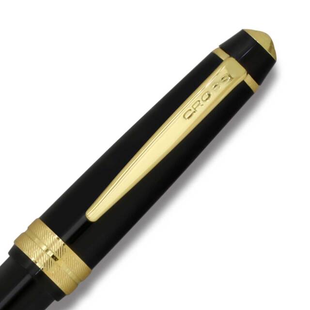 クロス(CROSS) ボールペンベイリーライト ブラックゴールドプレート