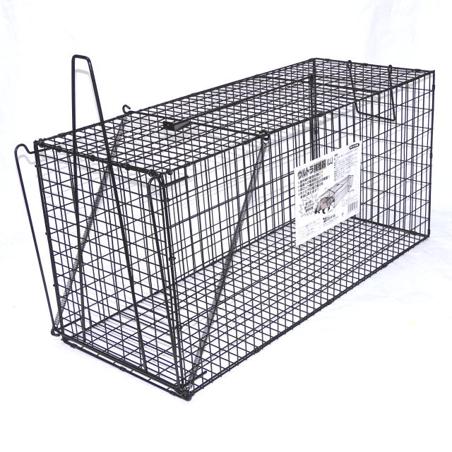 ウルトラ捕獲器 吊り餌フック式（外扉タイプ）ブラック LL ＜コンパル