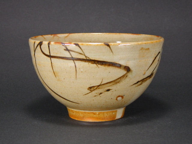 2代加藤春二（竹里庵柳抹茶茶碗）