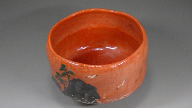 楽焼/赤楽茶碗/直径12cm/1客/