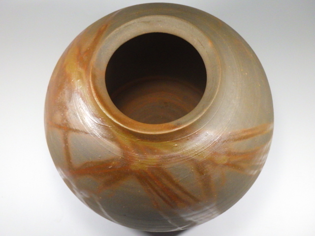 備前焼稗田茂硫壺