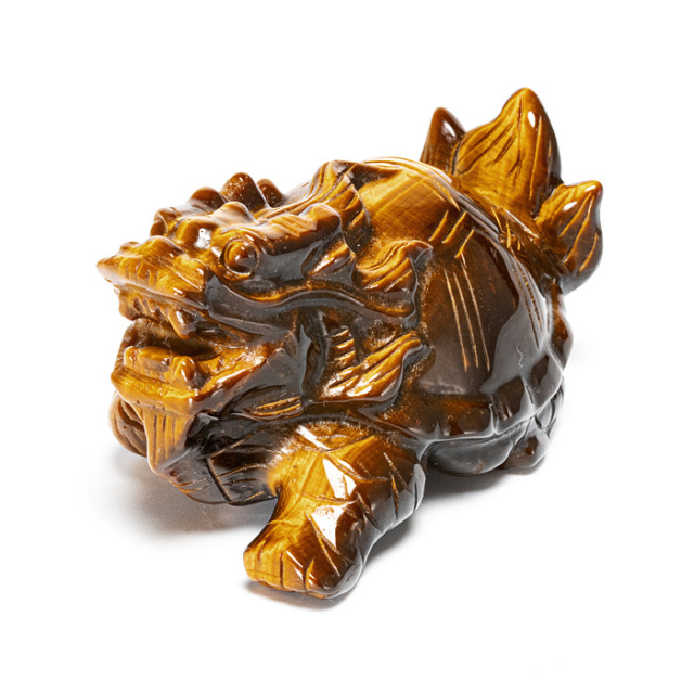 彫刻 龍亀（ロングイ） （タイガーアイ） No.52 | 神棚・神具の製造