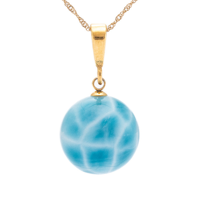 ペンダントトップ ラリマー （ドミニカ共和国産） No.19 | 神棚・神具