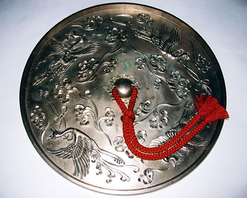 神鏡 白銅鏡 飛雲四凰文鏡 6寸 | 高級神棚・神具の通販なら伊勢宮忠