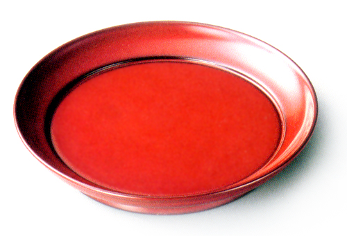 国産 浄法寺塗 木製 漆器 椿皿 楪子 銘々皿 溜塗 懐石 茶道具 5枚揃