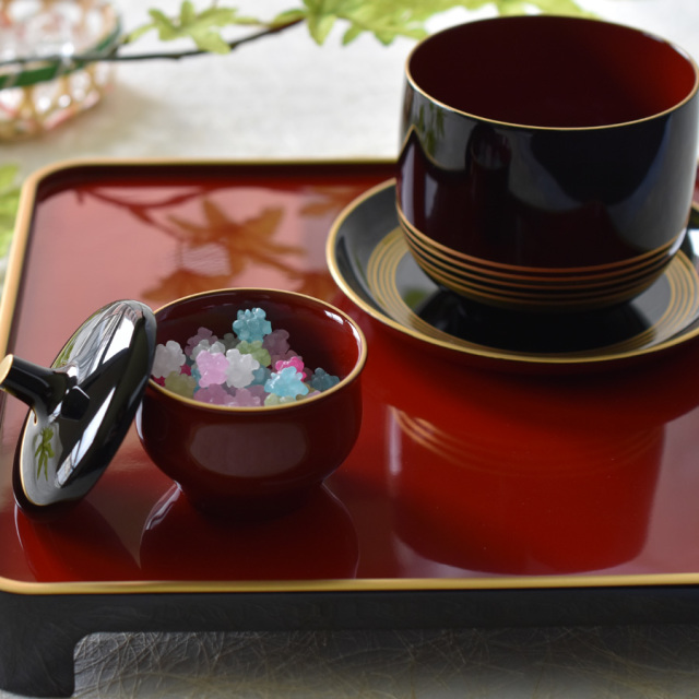 御膳セット 和尚膳 漆塗り 木製 食器 金縁 13点 御膳セット 和尚膳 漆