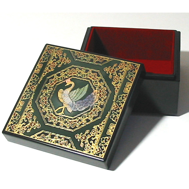 角小箱 鳳凰 小物入れ【製造中止】 漆器の井助