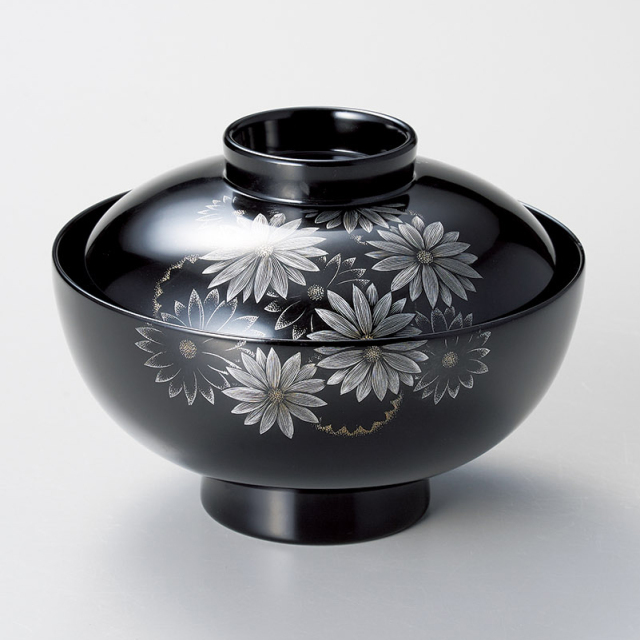 黒漆器 椀 8個セット 木箱付き セット商品 – 山家漆器店