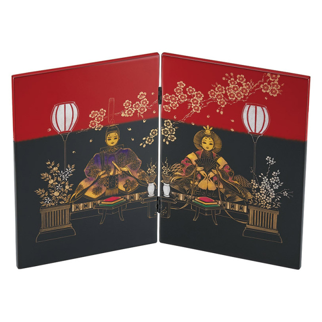 鶴の香合 朱塗り金 【公式通販】