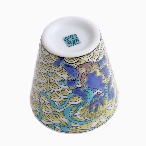 送料無料】日本製 九谷焼 北陸伝統工芸 風神雷神図 徳利/とっくり お