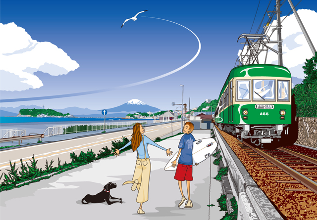 ジュジュタケシ(Juju Takeshi) 額装ジクレー版画 額装ジクレーイラスト